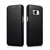 Чехол книжка c натуральной кожи Icarer Charging Case для Samsung Galaxy S8 Plus Black (Черный)