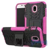Противоударный чехол бампер Nevellya Case (встроенная подставка) для Samsung Galaxy J3 2017 J330F Pink (Розовый)