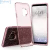 Оригинальный чехол бампер Spigen Liquid Crystal Glitter для Samsung Galaxy S9 Rose Quartz (Розовый Кварц)