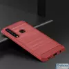 Чехол бампер iPaky Carbon Fiber для Samsung Galaxy A9 2018 Red (Красный)