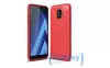 Чехол бампер iPaky Carbon Fiber для Samsung Galaxy J6 2018 J600F Red (Красный)