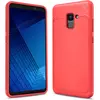 Чехол бампер Lenuo Leather Fit Series для Samsung Galaxy A8 Red (Красный)