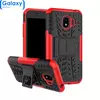 Противоударный чехол бампер Nevellya Case (встроенная подставка) для Samsung Galaxy J4 2018 J400F Red (Красный)