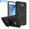 Противоударный чехол бампер Nevellya Case (встроенная подставка) для Samsung Galaxy J4 Plus Black (Черный)