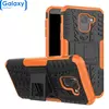 Противоударный чехол бампер Nevellya Case (встроенная подставка) для Samsung Galaxy J6 2018 J600F Orange (Оранжевый)