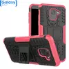 Противоударный чехол бампер Nevellya Case (встроенная подставка) для Samsung Galaxy J6 2018 J600F Pink (Розовый)