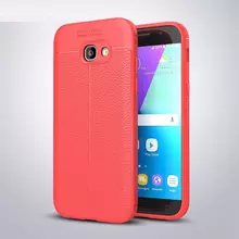 Чехол бампер Anomaly Leather Fit Case для Samsung Galaxy A7 2017 A720F Red (Красный)