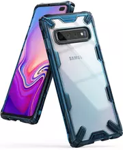 Чехол бампер Ringke Fusion-X Case для Samsung Galaxy S10 Blue (Синий)