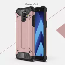 Чехол бампер Rugged Hybrid Tough Armor Case для Samsung Galaxy A6 Plus 2018 Rose Gold (Розовое Золото)