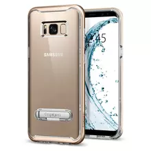 Чехол бампер Spigen Case Crystal Hybrid для Samsung Galaxy S8 Plus Gold Maple (Золотой клен)