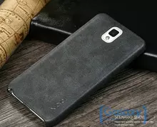 Чехол бампер X-Level Leather Case для Samsung Galaxy J5 2017 J530 Black (Черный)