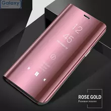 Чехол книжка Anomaly Clear View Series для Samsung Galaxy A9 2018 Rose Gold (Розовое золото)