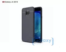 Чехол бампер Anomaly Leather Fit Case для Samsung Galaxy J4 2018 Blue (Синий)