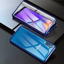 Чехол бампер Anomaly Magnetic 360 With Glass для Samsung Galaxy A70 Blue (Синий)