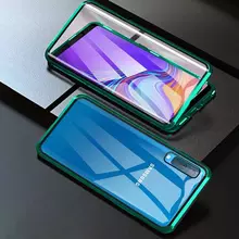 Чехол бампер Anomaly Magnetic 360 With Glass для Samsung Galaxy A70 Green (Зеленый)
