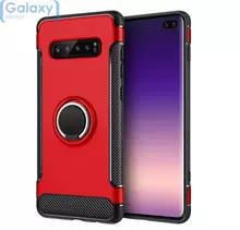 Чехол бампер Anomaly Magnetic Ring Standing Case для Samsung Galaxy S10 Plus Red (Красный)