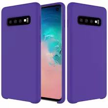 Чехол бампер Anomaly Silicone для Samsung Galaxy S10 Plus Purple (Пурпурный)