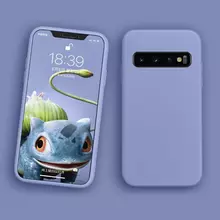 Чехол бампер Anomaly Silicone для Samsung Galaxy S10 Violet (Фиолетовый)
