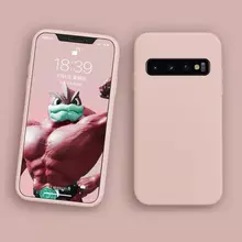 Чехол бампер Anomaly Silicone для Samsung Galaxy S10e Sand Pink (Песочно-розовый)