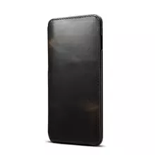 Чехол книжка для Samsung Galaxy S10 Anomaly Wax Oil Black (Черный)