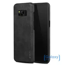 Чехол бампер X-Level Leather Case для Samsung Galaxy S8 Black (Черный)