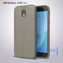 Чехол бампер Anomaly Leather Fit Case для Samsung Galaxy J3 2017 Gray (Серый)