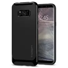 Чехол бампер Spigen Case Neo Hybrid для Samsung Galaxy S8 Plus Shiny Black (Блестящий черный)