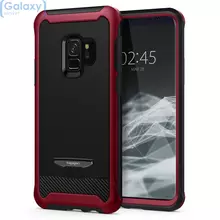 Чехол бампер Spigen Case Reventon Series для Samsung Galaxy S9 Metallic Red (Красный)