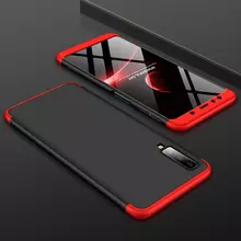 Чехол бампер GKK Dual Armor Case для Samsung Galaxy A7 (2018) Black\Red (Черный\Красный)