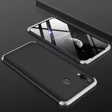 Чехол бампер GKK Dual Armor Case для Samsung Galaxy A30 (2019) Black\Silver (Черный\Серебристый)