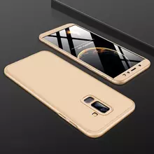 Чехол бампер GKK Dual Armor Case для Samsung Galaxy A6 Plus 2018 Gold (Золотой)