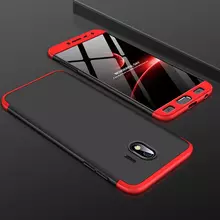 Чехол бампер GKK Dual Armor Case для Samsung Galaxy J4 (2018) Black\Red (Черный\Красный)