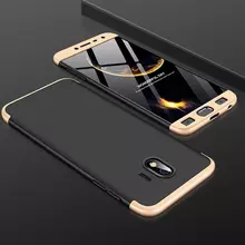 Чехол бампер GKK Dual Armor Case для Samsung Galaxy J4 (2018) Black\Gold (Черный\Золотистый)
