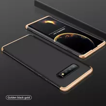 Чехол бампер GKK Dual Armor Case для Samsung Galaxy S10 Plus Black\Gold (Черный\Золотистый)