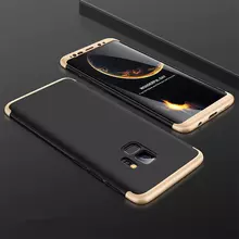 Чехол бампер GKK Dual Armor Case для Samsung Galaxy S9 Black\Gold (Черный\Золотистый)
