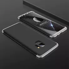 Чехол бампер GKK Dual Armor Case для Samsung Galaxy S9 Black\Silver (Черный\Серебристый)