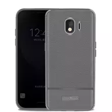 Чехол бампер IDOOLS Leather Fit Case для Samsung Galaxy J4 2018 J400F Gray (Серый)
