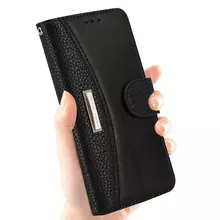 Чехол книжка IDOOLS Luxury Case для Samsung Galaxy S10 Black (Черный)