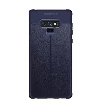 Чехол бампер Imak TPU Leather Pattern для Samsung Galaxy Note 9 Blue (Синий)
