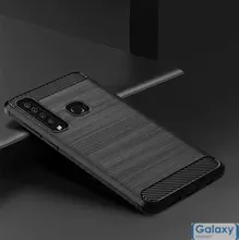 Чехол бампер Ipaky Carbon Fiber Series для Samsung Galaxy A9 2018 Black (Черный)