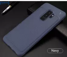 Чехол бампер Lenuo Leather Fit Case для Samsung Galaxy S9 Plus Blue (Синий)