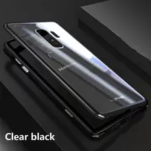Чехол бампер Luphie Magnetic Case для Samsung Galaxy S9 Transparent/Black (Прозрачный/Черный)