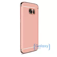 Чехол бампер Mofi Electroplating Case для Samsung Galaxy A3 (A3 2017) Rose Gold (Розовое Золото)