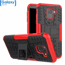 Чехол бампер Nevellya Series для Samsung Galaxy J6 (2018) Red (Красный)