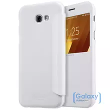 Чехол книжка Nillkin Sparkle Leather Case для Samsung Galaxy A3 (A3 2017) White (Белый)