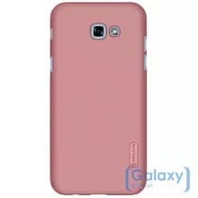 Чехол бампер Nillkin Super Frosted Shield для Samsung Galaxy A5 (A5 2017) Rose Gold (Розовое Золото)
