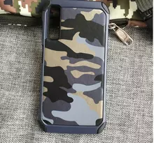 Чехол бампер NX Case Camouflage Series для Samsung Galaxy A7 2018 Blue (Синий)