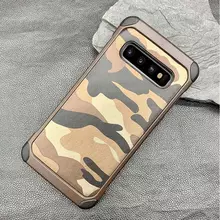Чехол бампер NX Case Camouflage Series для Samsung Galaxy S10 Brown (Коричневый)
