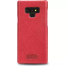 Чехол бампер с натуральной кожи Pierre Cardin Slim Design Hard Case для Samsung Galaxy Note 9 Red (Красный) PCS-S05
