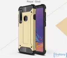 Чехол бампер Rugged Hybrid Tough Armor Tough Case для Samsung Galaxy A9 2018 Gold (Золотой)